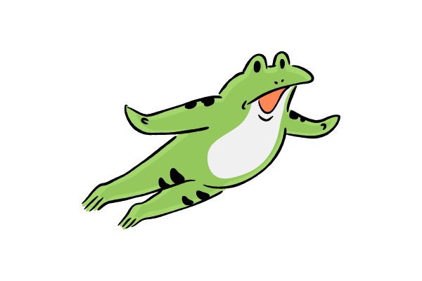 アイキャンフライなカエル