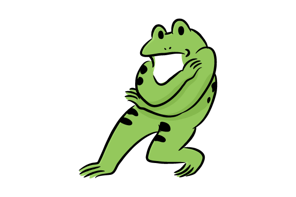 ジョジョ立ちな戯画 カエルver