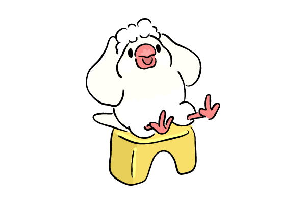 シャンプーする文鳥