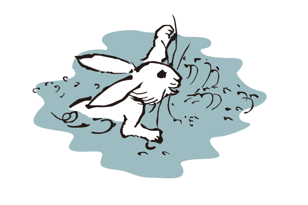 溺れる兔